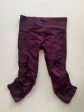 Athletic Capris By Lululemon In Wine, Size: Xs For Cheap