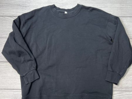 Athletic Sweatshirt Crewneck By Lululemon In Black, Size: M For Discount