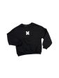 Sweatshirt Crewneck By Commense In Black & White, Size: M Supply