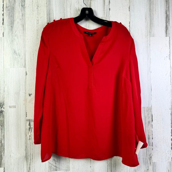 Blouse 3 4 Sleeve By Zac And Rachel In Red, Size: L Online now