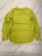 Athletic Top Long Sleeve Collar By Athleta In Yellow, Size: L Hot on Sale