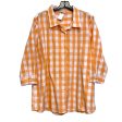 Blouse 3 4 Sleeve By Clothes Mentor In Checked, Size: 1x Fashion