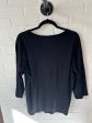 Top 3 4 Sleeve Basic By Chicos In Black, Size: Xl For Sale