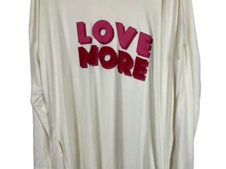 Top Long Sleeve By Lane Bryant In Cream, Size: 1x Hot on Sale