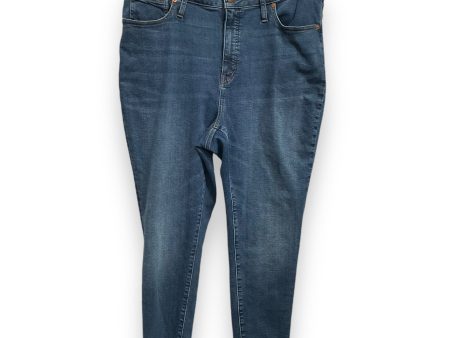 Jeans Skinny By Madewell In Blue, Size: 18 For Discount