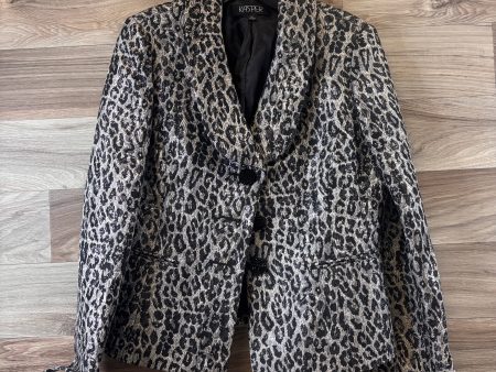 Blazer By Clothes Mentor In Black & Silver, Size: M Sale