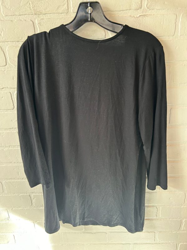 Top 3 4 Sleeve Basic By J. Jill In Black, Size: M Supply