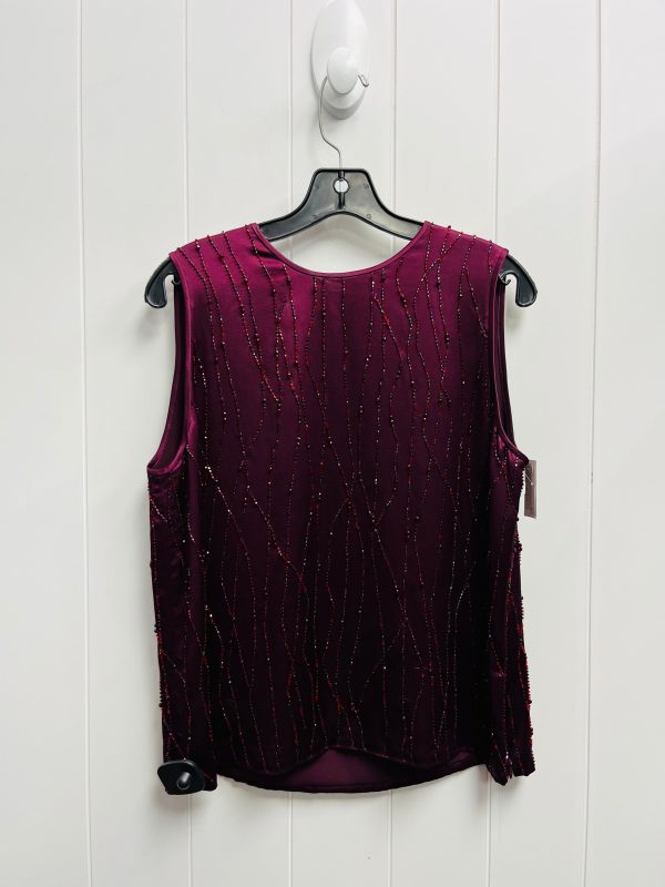 Blouse Sleeveless By Dana Buchman In Purple, Size: 8 Online