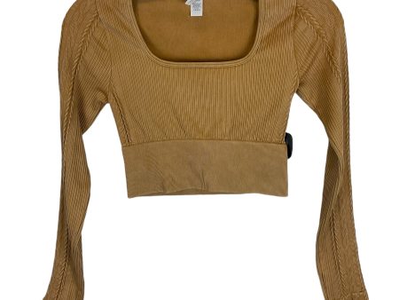 Athletic Top Long Sleeve Crewneck By Aerie In Yellow, Size: Xs Sale