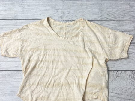 Athletic Top Short Sleeve By Athleta In Tan, Size: Xs Online Hot Sale