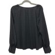 Blouse Long Sleeve By Calvin Klein In Black, Size: M Supply