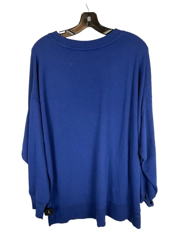 Sweatshirt Crewneck By Crown And Ivy In Blue, Size: L For Cheap