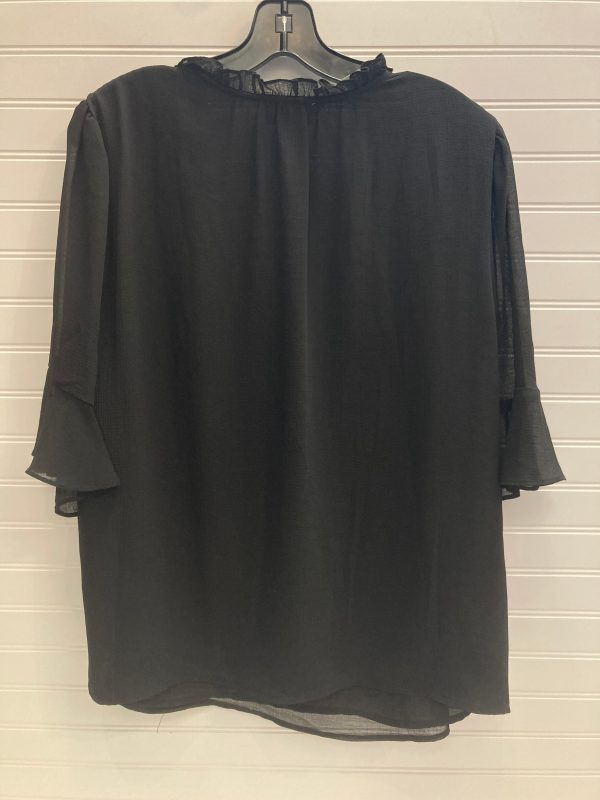 Black Top Short Sleeve Cece, Size 1x For Cheap