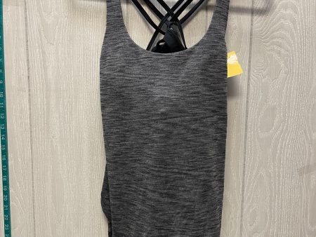 Athletic Tank Top By Lululemon In Black & Grey, Size: M on Sale