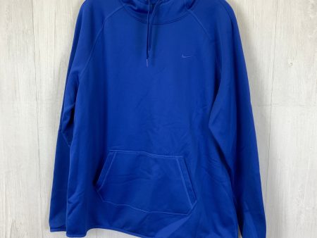 Athletic Sweatshirt Hoodie By Nike In Blue, Size: Xl For Discount