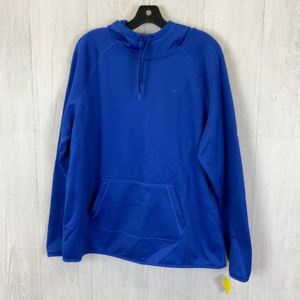 Athletic Sweatshirt Hoodie By Nike In Blue, Size: Xl For Discount