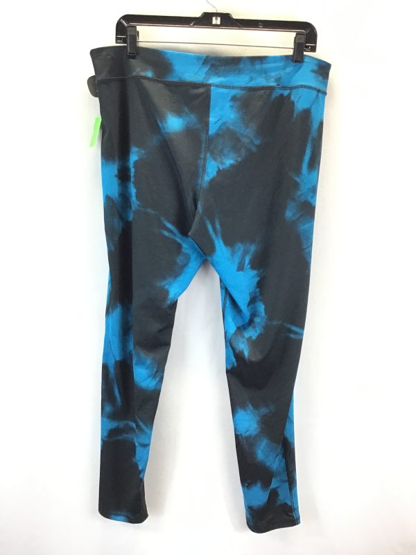 Athletic Leggings By Champion In Black & Blue, Size: Xxl Discount