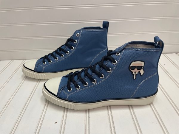 Blue Shoes Sneakers Karl Lagerfeld, Size 9 Online now