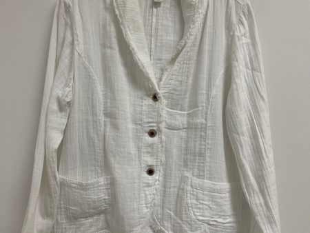 Blazer By Coldwater Creek In White, Size: Lp For Cheap