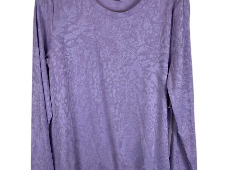 Top Long Sleeve By Simply Vera In Purple, Size: L For Sale