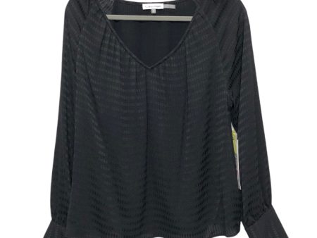 Blouse Long Sleeve By Calvin Klein In Black, Size: M Supply