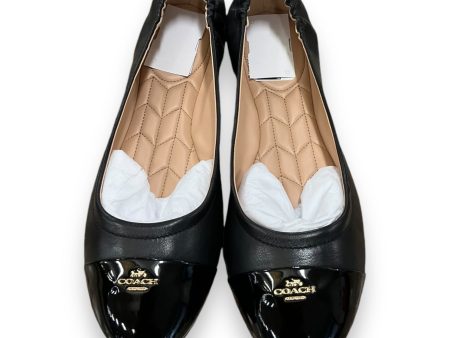 Shoes Flats By Coach In Black, Size: 10 For Discount