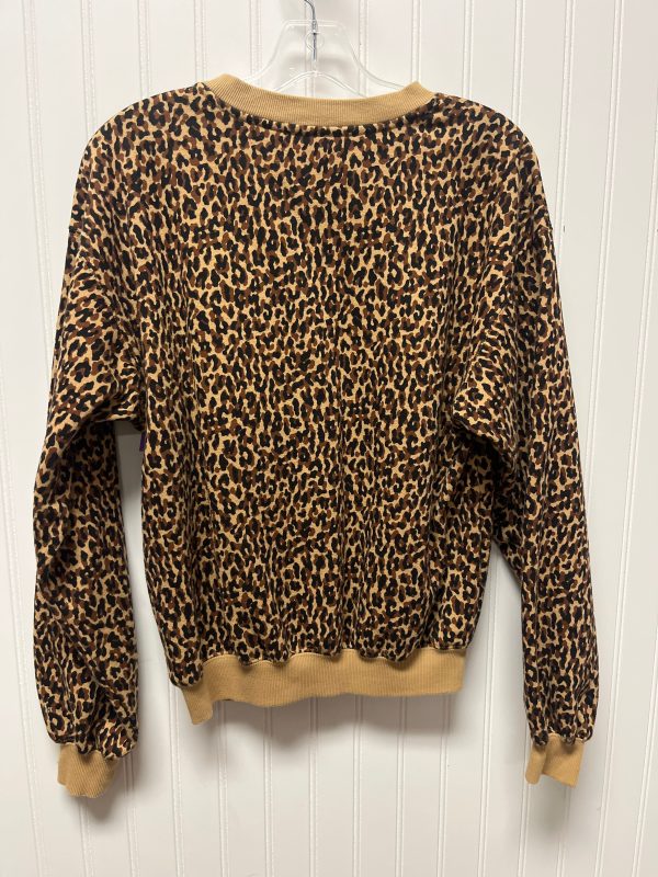 Athletic Sweatshirt Crewneck By Fabletics In Animal Print, Size: Xs Online