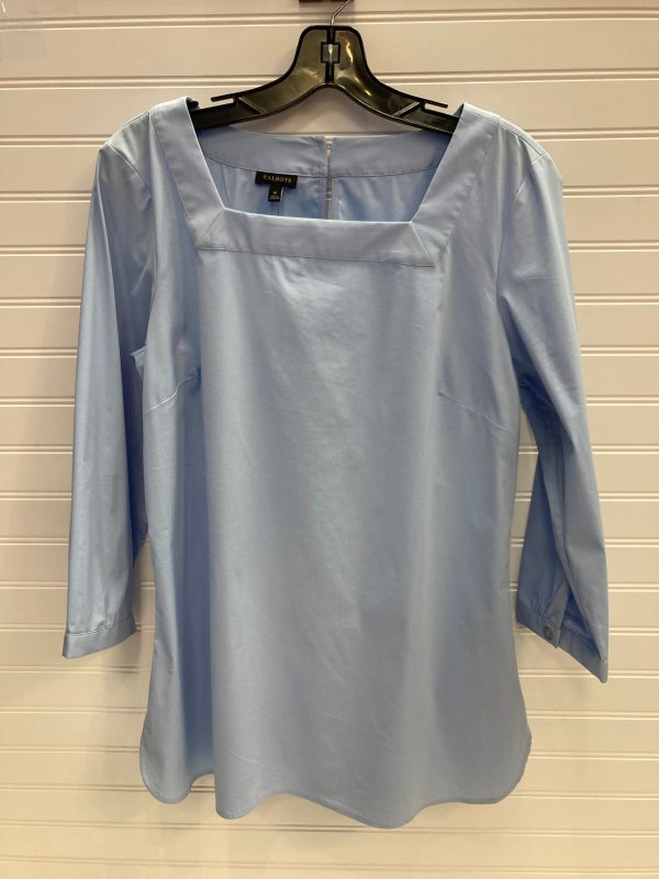 Top 3 4 Sleeve By Talbots In Blue, Size: M Sale