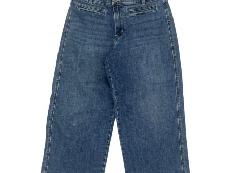 Jeans Cropped By Levis In Blue Denim, Size:10 For Sale