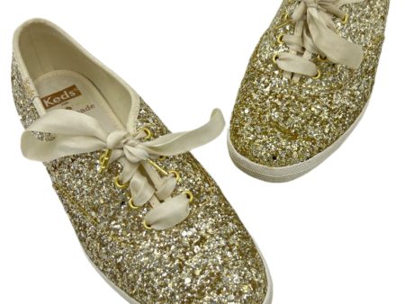 Shoes Athletic By Keds X Kate Spade Designer In Gold, Size: 7 Sale