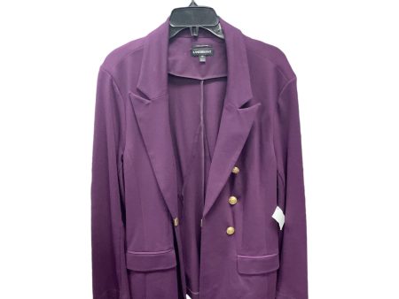 Blazer By Lane Bryant In Purple, Size: 22 Online Hot Sale