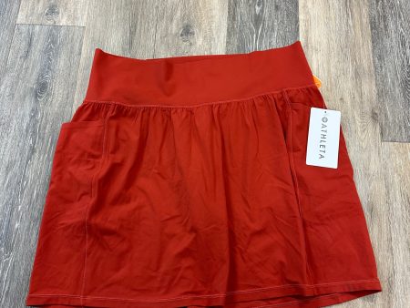 Athletic Skort By Athleta In Red, Size: 1x Sale