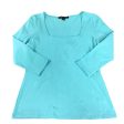 Top 3 4 Sleeve Basic By Boston Proper In Blue, Size: M For Sale