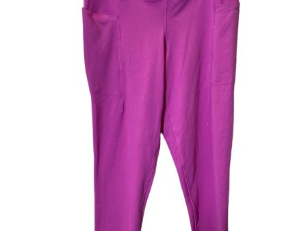 Athletic Leggings By Danskin In Purple, Size: L Online