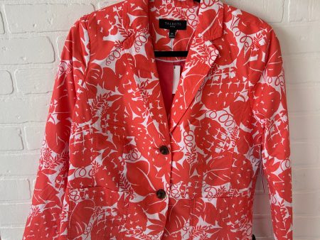 Blazer By Talbots In Orange & White, Size: Mp Hot on Sale