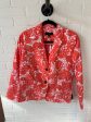 Blazer By Talbots In Orange & White, Size: Mp Hot on Sale