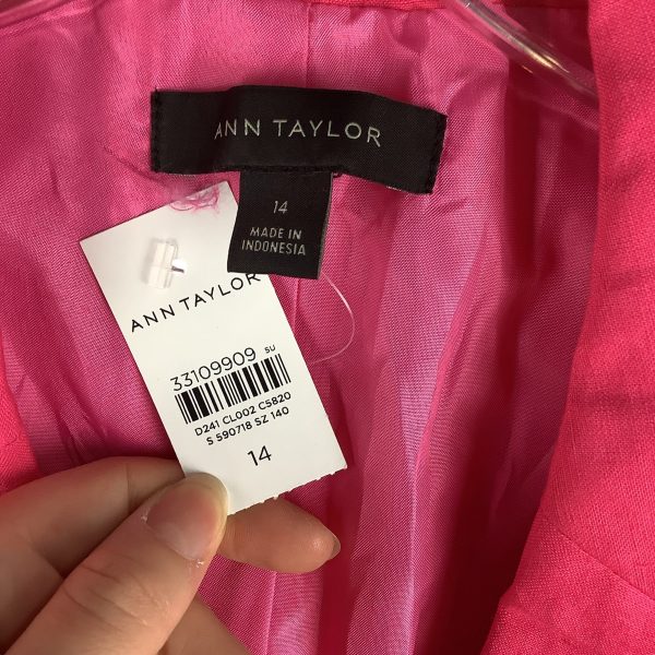 Blazer By Ann Taylor In Pink, Size: 14 Hot on Sale