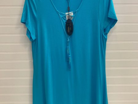 Blue Tunic Short Sleeve Cupio, Size Xl Online now