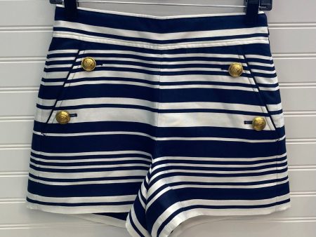 Blue & White Shorts J. Crew, Size 0 Hot on Sale