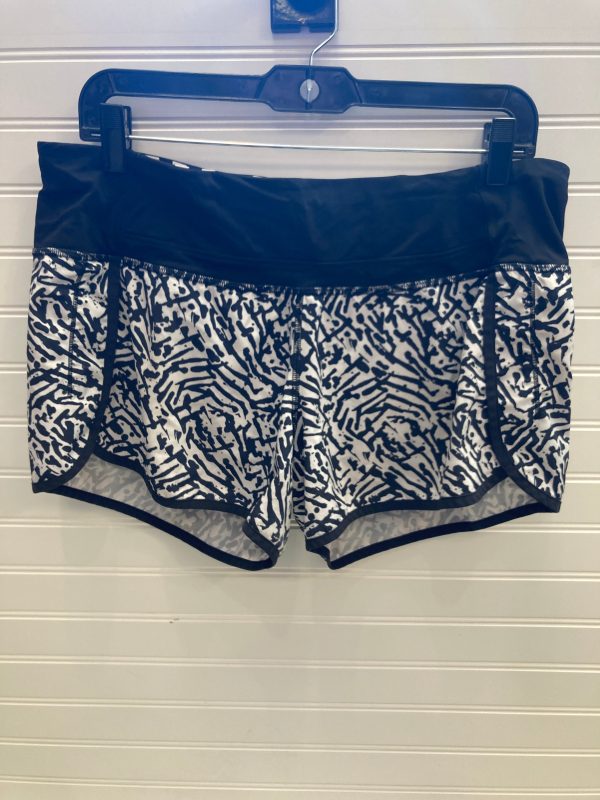 Athletic Shorts By Lululemon In Black & White, Size: 10 Online