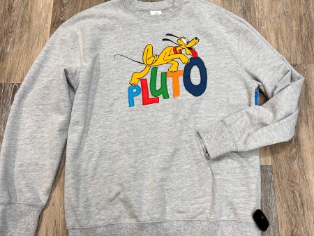 Athletic Sweatshirt Crewneck By Disney Store In Grey, Size: M Online