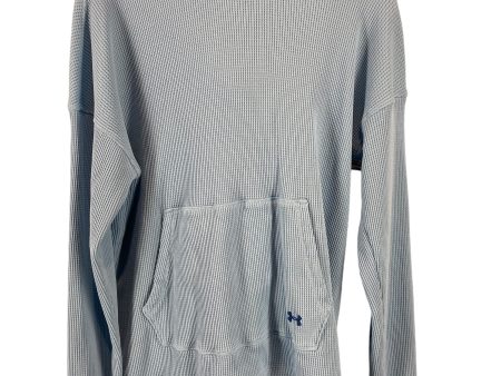 Athletic Top Long Sleeve Hoodie By Under Armour In Blue, Size: M Online Sale