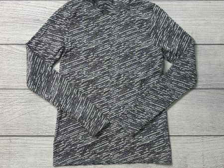 Athletic Top Long Sleeve Crewneck By Athleta In Black White, Size: M Fashion