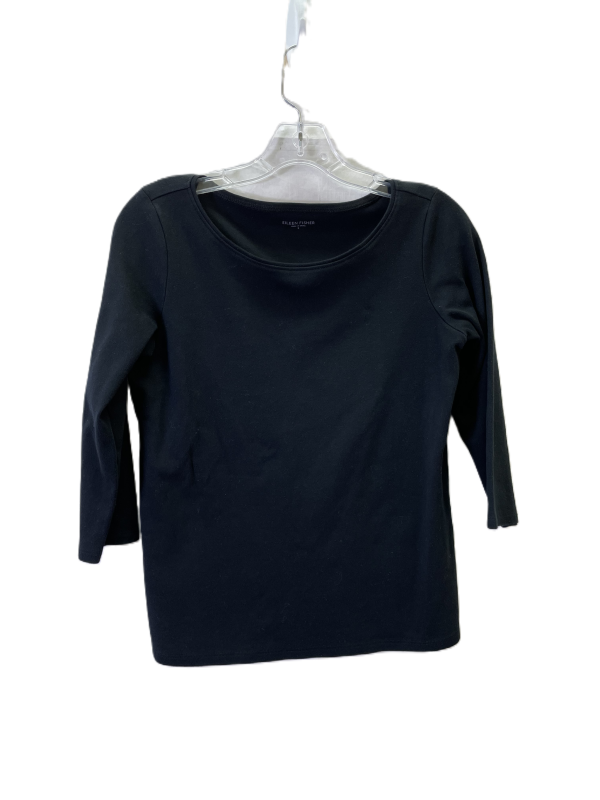 Top 3 4 Sleeve Basic By Eileen Fisher In Black, Size: S For Discount