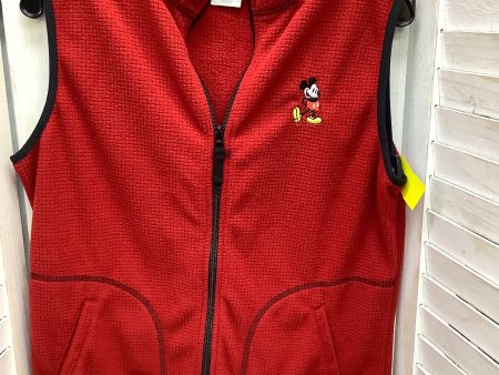 Vest Fleece By Disney Store In Red, Size: M Fashion