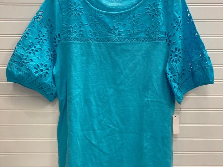 Blue Top 3 4 Sleeve Talbots, Size L Online Sale