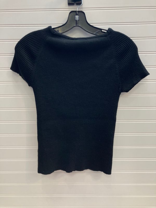 Black Top Short Sleeve Lea & Viola, Size L Sale