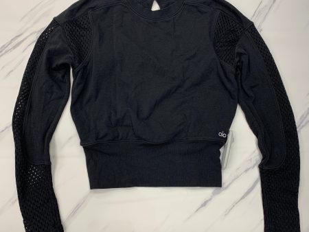 Athletic Top Long Sleeve Crewneck By Alo In Black, Size: S Sale