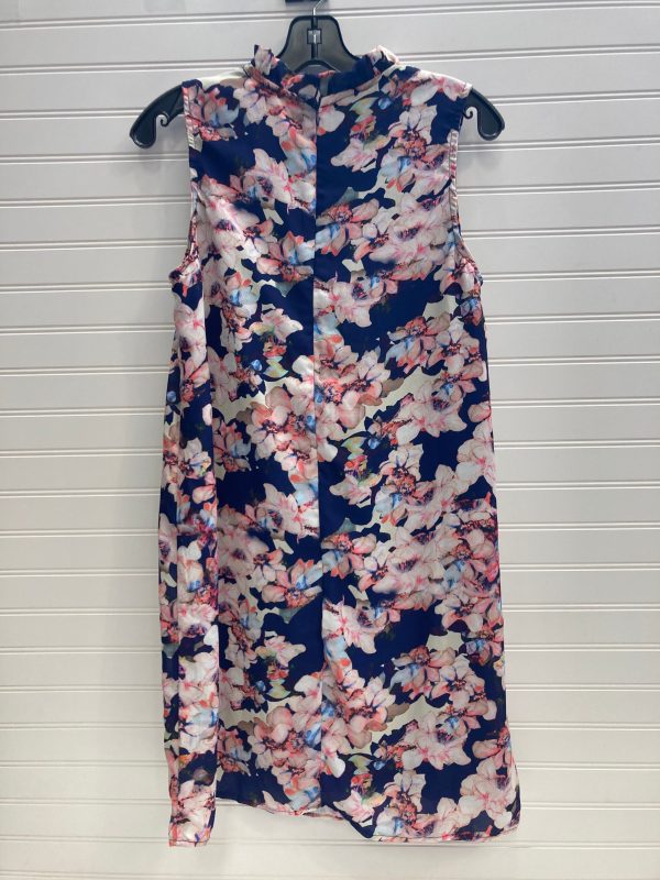 Blue & Pink Dress Casual Short Cynthia Rowley, Size 6 Online Hot Sale