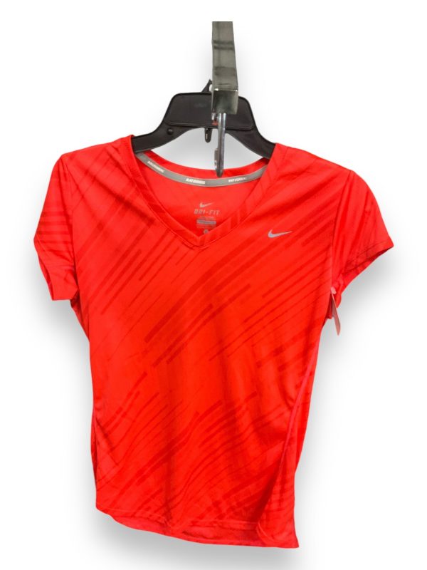 Athletic Top Short Sleeve By Nike Apparel In Orange, Size: L For Sale